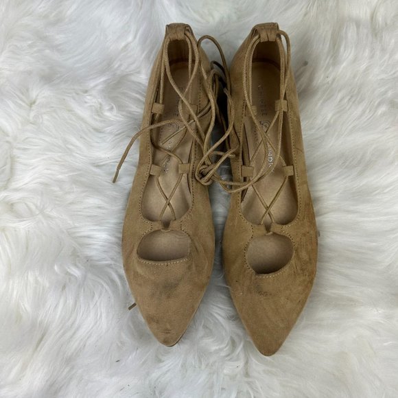 Chinese Laundry Endless Summer Ghillie Flats in Tan - Picture 2 of 5
